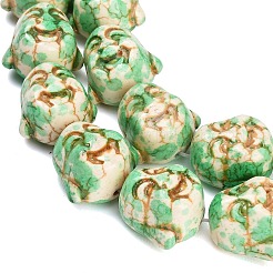 Buddhist Dyed Synthetic Turquoise Beads Strands&nbsp;GG-CBAAE19-01