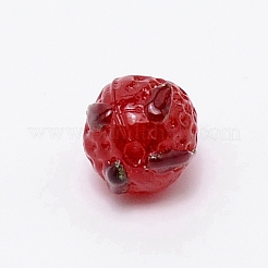 Handmade Lampwork Bead&nbsp;X-GLAA-WH0029-10