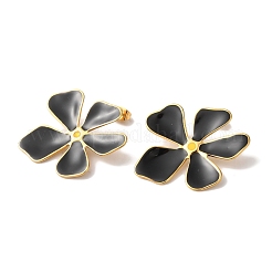 Flower Golden Ion Plating(IP) 304 Stainless Steel Stud Earrings for Women&nbsp;EJEW-L287-045G