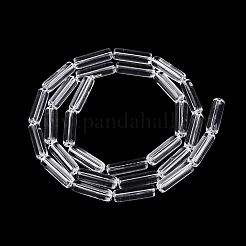 透明ガラスビーズ連売り  ラッパ  透明  12.5~13x4~4.5mm  穴：0.6~0.9mm  約28~29個/連  14.57~15.16インチ（37~38.5cm）&nbsp;GLAA-N070-01A-A01
