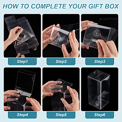 Transparent Plastic PVC Box Gift Packaging&nbsp;CON-WH0099-32B