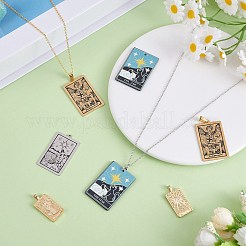 DIY Jewelry Tarot Pendant Necklace Making Kits&nbsp;DIY-SZ0009-78