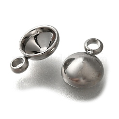 304 Stainless Steel Pendant Cabochon Settings&nbsp;STAS-I310-27P
