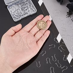 100Pcs Transparent Resin Earring Hooks&nbsp;RESI-AR0001-26