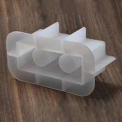 DIYシリコン鋳造型  UVレジン用  エポキシ樹脂工芸品作り  ホワイト  長方形  68x132x58mm&nbsp;LS-AJEW-U021-07B