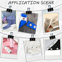 50Bags 5 Colors Stainless Steel 5 Claw Snap Buttons&nbsp;FIND-GF0009-83