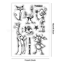 Custom Summer Theme PVC Plastic Clear Stamps&nbsp;DIY-WH0631-0664