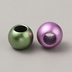 不透明なアクリルビーズ  ロンデル  ミックスカラー  12x9.5mm  穴：6mm&nbsp;FIND-WH0152-537