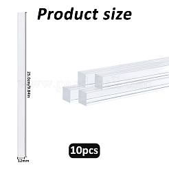 透明アクリル四角棒  透明  250x12x11.5mm&nbsp;OACR-WH0037-57D