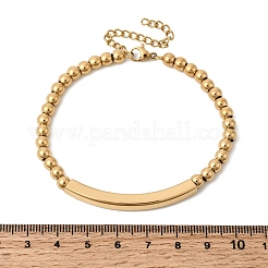 304 Stainless Steel Beaded Bracelets&nbsp;BJEW-D408-02G