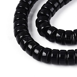 Opaque Solid Color Glass Beads Strands&nbsp;GLAA-N026-4x8mm-11
