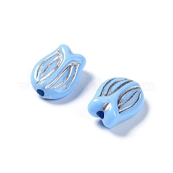 Plating Opaque Acrylic Beads&nbsp;OACR-G016-25I