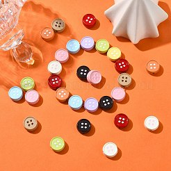 40本10色合金エナメルビーズ  丸いボタンの形  ミックスカラー  10x5mm  穴：1.5mm  4個/カラー&nbsp;FIND-CJ0004-68