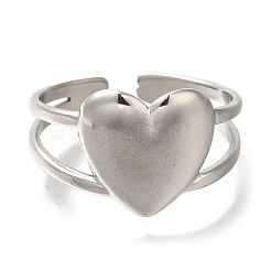 304 Stainless Steel Cuff Rings&nbsp;LS-RJEW-Z074-19P