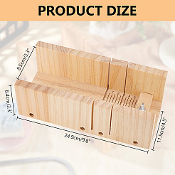 木材石鹸カッティングテーブル  湯通しアーモンド  249x115x84mm  内径：85mm&nbsp;DIY-WH0430-616