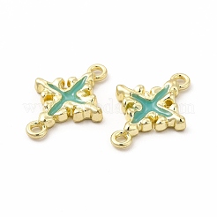 Rack Plating Alloy Enamel Connector Charms&nbsp;LS-FIND-G051-02LG-04