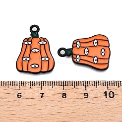 Halloween Theme Spray Painted Alloy Enamel Pendants&nbsp;ENAM-T020-09D