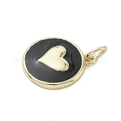 Brass Enamel Pendants&nbsp;KK-K368-10G