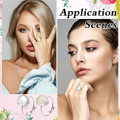 DIY Teardrop Finger Ring Making Kits&nbsp;DIY-ME0002-66