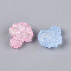Luminous Frosted Transparent Acrylic Beads&nbsp;TACR-T029-22M