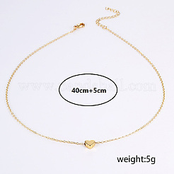 Modern minimalist Style Classic Brass Love Heart Pendant Nnecklaces&nbsp;NB0089