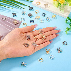 15Sets 3 Colors Alloy Waist Extender Hooks & Eyes Clasps&nbsp;DIY-TA0012-28