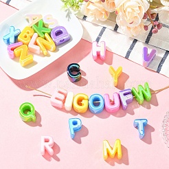 26Pcs 26 Styles UV Plating Opaque Acrylic European Beads&nbsp;OACR-YW0004-32