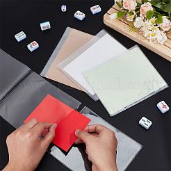 PVC麻雀保護ケース4個  長方形  透明  135x483x0.5mm&nbsp;AJEW-WH0314-895