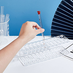 Transparent Acrylic Test Tube Stand&nbsp;AJEW-WH0314-539