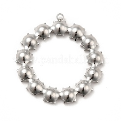 304 Stainless Steel Pendant Rhinestone Settings&nbsp;LS-STAS-P312-07P