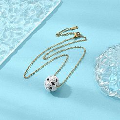 Shell Pearl Beaded Flower Pendant Necklace&nbsp;NJEW-MZ00018