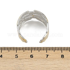 304 Stainless Steel Cuff Rings&nbsp;RJEW-H254-04GP