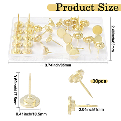 30Pcs Zinc Alloy Drawing Pins&nbsp;FIND-WH20033-036G
