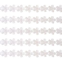 ポリエステルレーストリム  花柄  ホワイト  40mm&nbsp;OCOR-TAC0008-20
