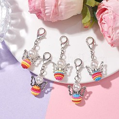 Colorful Angel Resin Pendant Decorations&nbsp;HJEW-JM01909