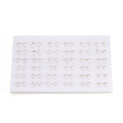 Brass & Natural Pearl Stud Earrings&nbsp;PEAR-N020-WX12