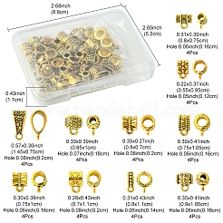 40Pcs 10 Styles Tibetan Style Alloy Tube Bails&nbsp;FIND-FS0002-42