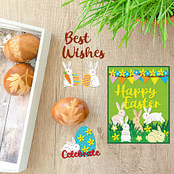 Easter Theme Carbon Steel Cutting Dies Stencils&nbsp;DIY-WH0309-3445