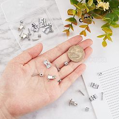 エレキギター用鉄合金製圧力弦釘  鉄ネジ付き  プラチナ  13.5x11x7mmと12x3.5mm  2セット&nbsp;AJEW-FG0001-84