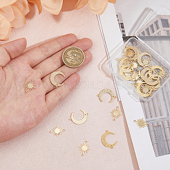 32Pcs 2 Styles Brass Link Connectors&nbsp;KK-HS0014-99