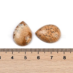 天然石ピクチャージャスパーカボション  ティアドロップ  20~20.5x15~15.5x6.5~7mm&nbsp;G-H094-01A-12