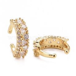 Clear Cubic Zirconia Chunky Cuff Earrings&nbsp;EJEW-G288-09G