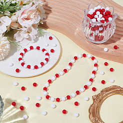 500Pcs 2 Colors Opaque Acrylic Beads&nbsp;MACR-SP0002-31