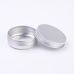 Round Aluminium Tin Cans&nbsp;CON-WH0010-02P-50ml