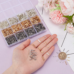 120g 12種類のガラスツイストビューグルビーズ  メタリックカラー  ミックスカラー  5~12x2mm  穴：0.5mm  10g /スタイル&nbsp;SEED-HY0001-23