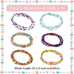 6Pcs 6 Colors Waist Beads&nbsp;AJEW-DJ0003-39