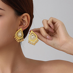 Alloy Rhinestone Chandelier Earrings&nbsp;WG7837A-01