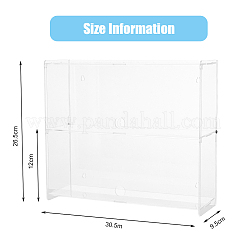 2-Tier Transparent Plastic Action Figures Display Cases&nbsp;ODIS-WH0329-61
