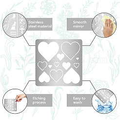 Valentine's Day Stainless Steel Metal Cutting Dies Stencils&nbsp;DIY-WH0518-001