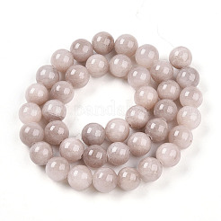 Natural Dyed Yellow Jade Gemstone Bead Strands&nbsp;G-R271-10mm-YXS06